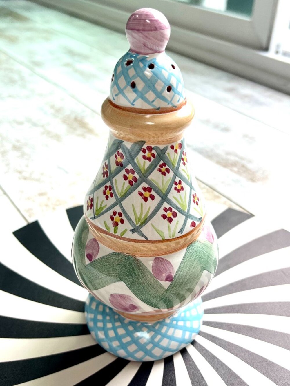 MacKenzie-Childs Ceramic Sugar Shaker